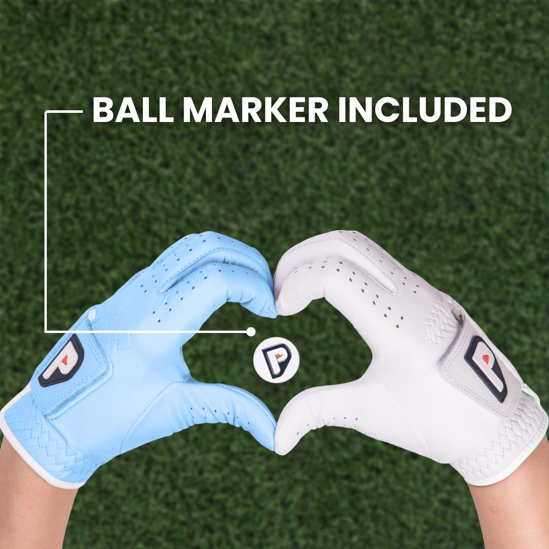 PUR3 Sky - Ladies Premium Cabretta Leather - 2 Pack (Blue and White)