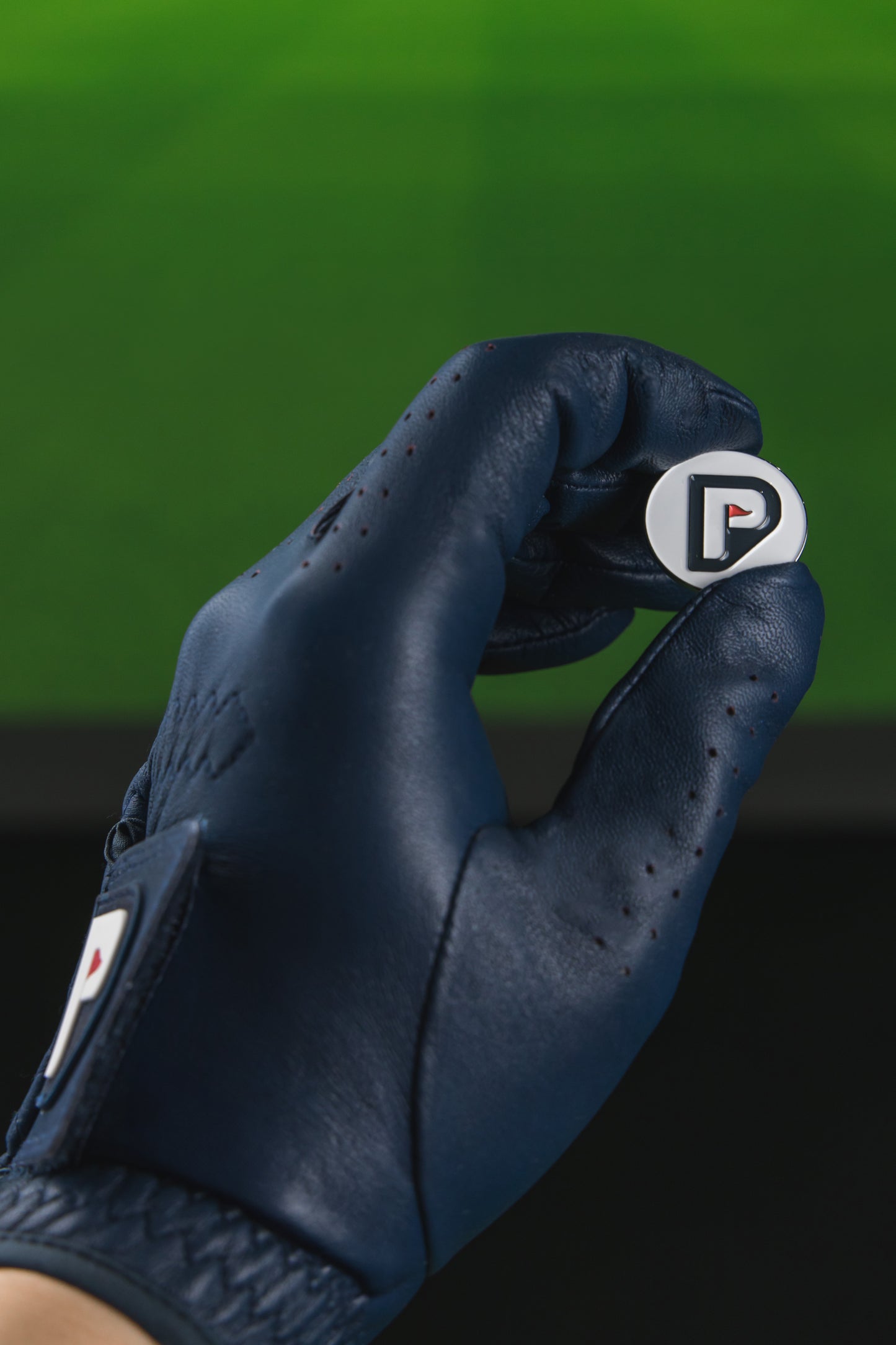 Individual - Premium Cabretta Leather Navy Blue Golf Gloves