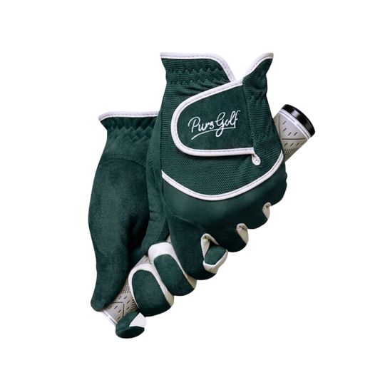 Rain Golf Gloves - Pair - Forest Green