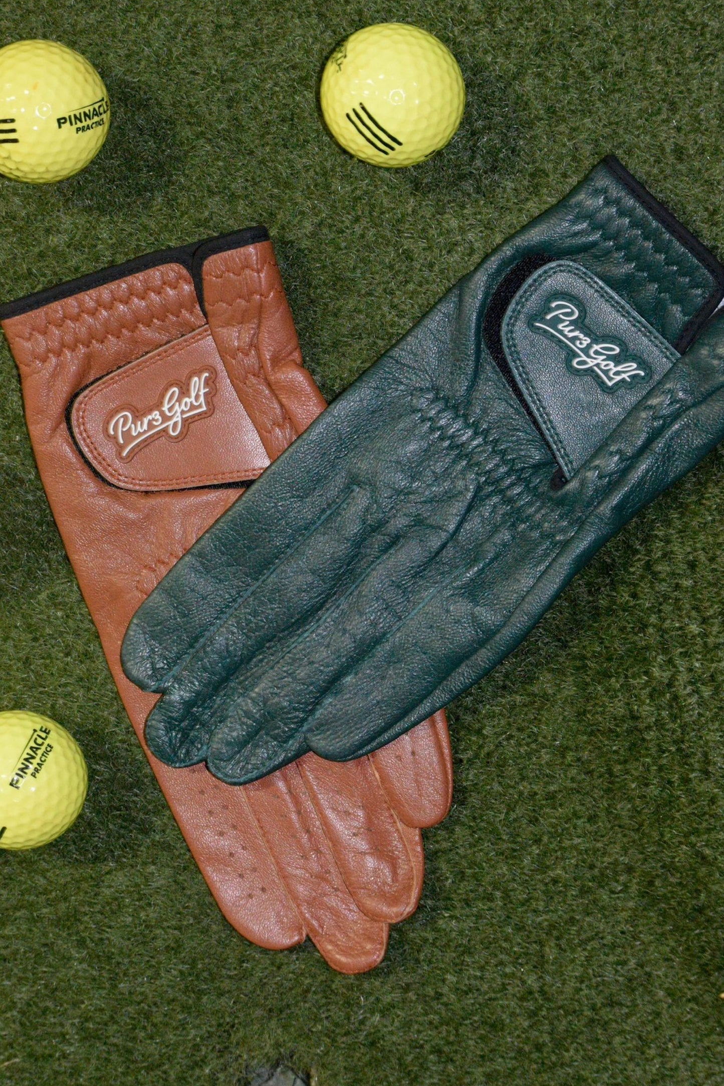 PUR3 Heritage - Premium Cabretta Leather - Green and Brown 2 Pack