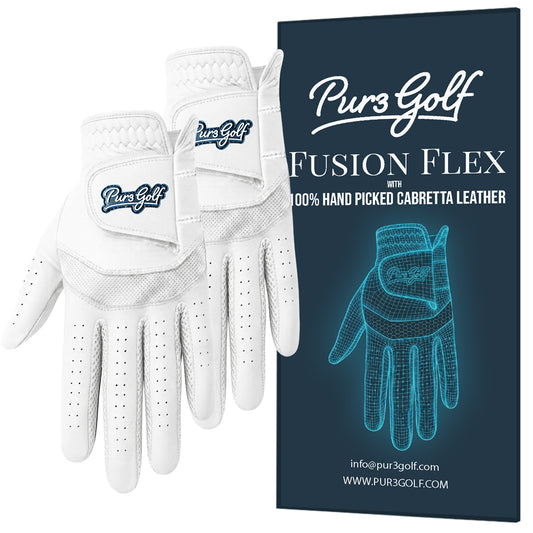 Fusion Flex Glove (White Mesh) - 2 Pack