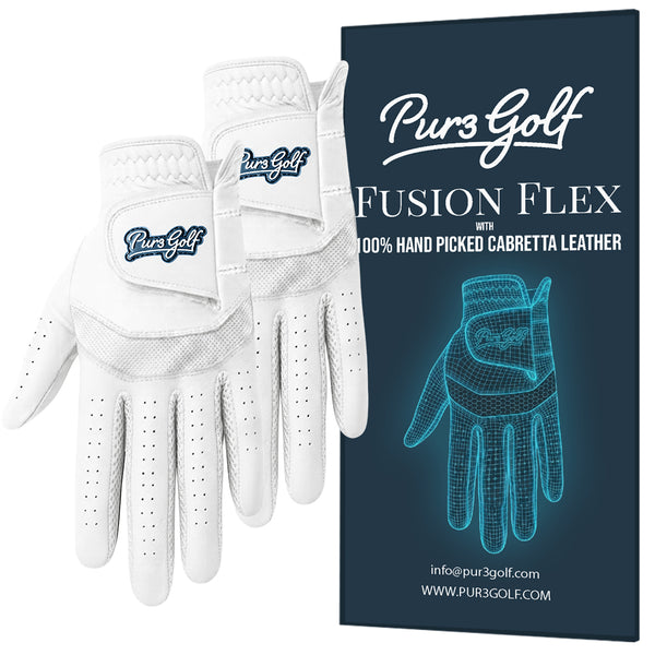 Fusion Flex Glove (White Mesh) - 2 Pack