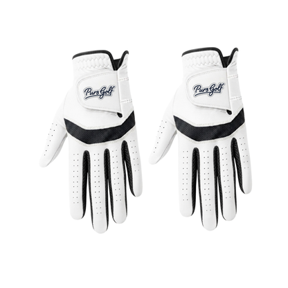 2 Pack Premium Cabretta Leather Tour Fusion Flex Glove - Black Mesh