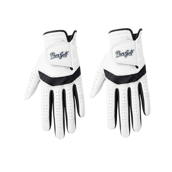 2 Pack Premium Cabretta Leather Tour Fusion Flex Glove - Black Mesh