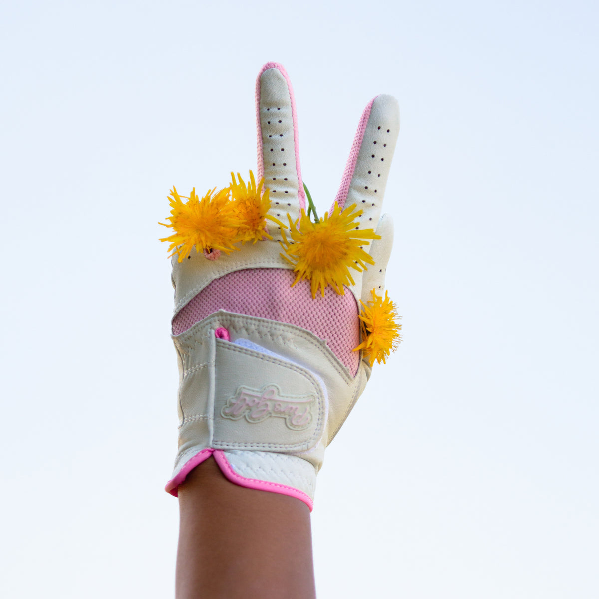2 Pack Premium Cabretta Leather Tour Fusion Flex Glove - Pink Mesh