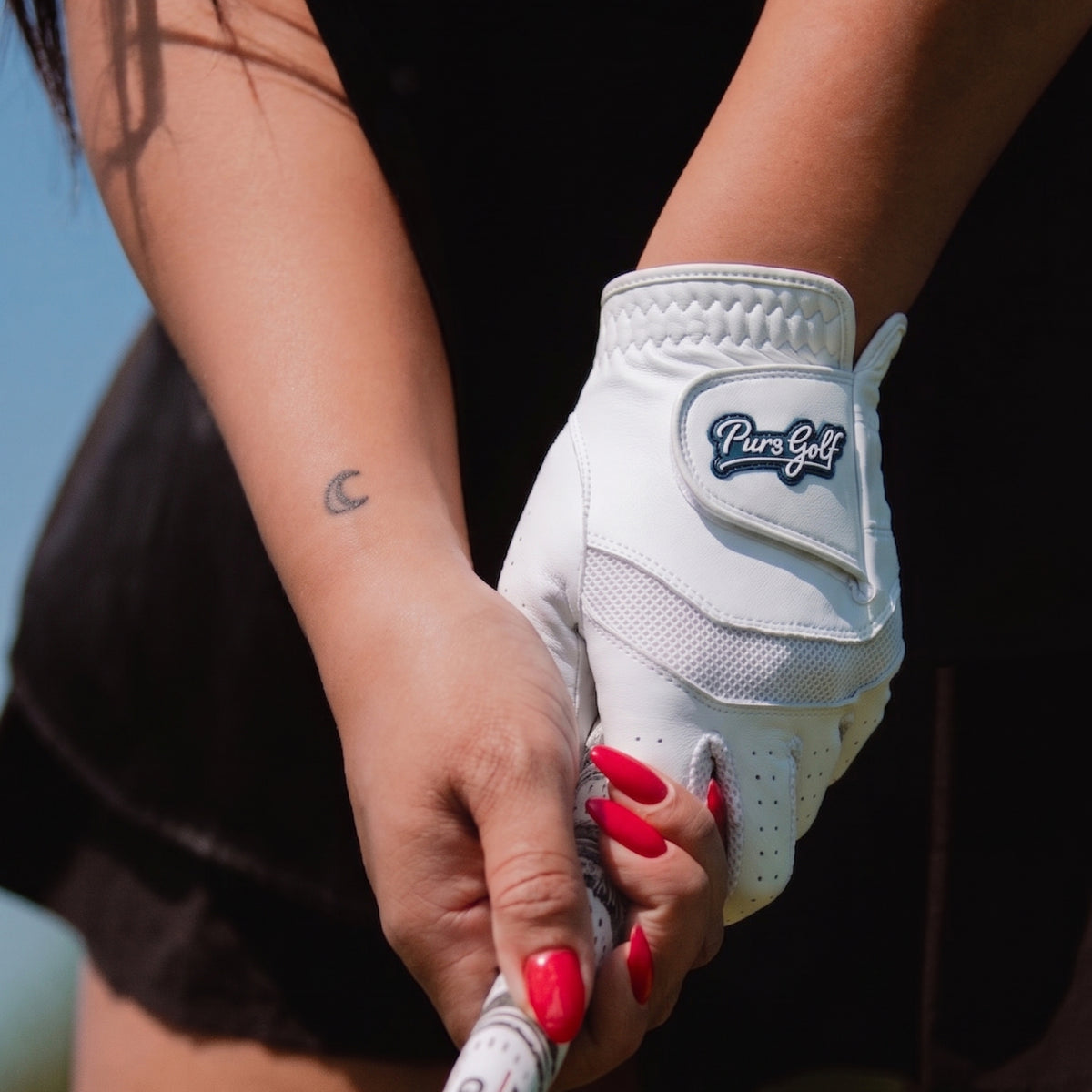 2 Pack Premium Cabretta Leather Tour Fusion Flex Glove - White Mesh