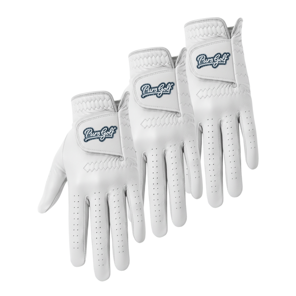 Men's 3 Pack 0.45mm Premium Cabretta - Pearl White