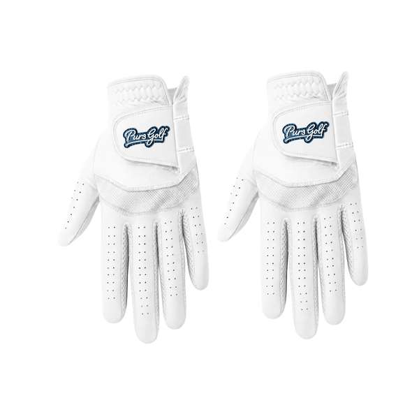 2 Pack Premium Cabretta Leather Tour Fusion Flex Glove - White Mesh