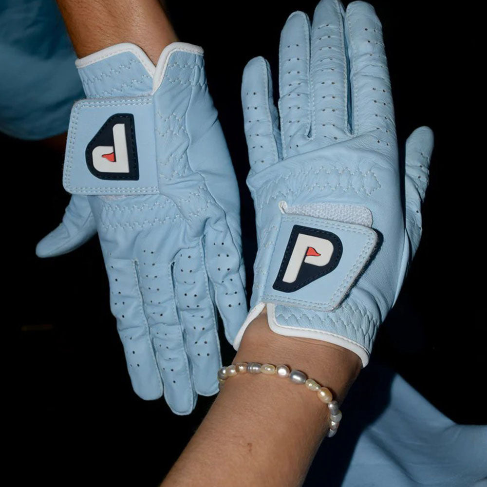 PUR3 Sky - Ladies Premium Cabretta Leather - 2 Pack (Blue and White)