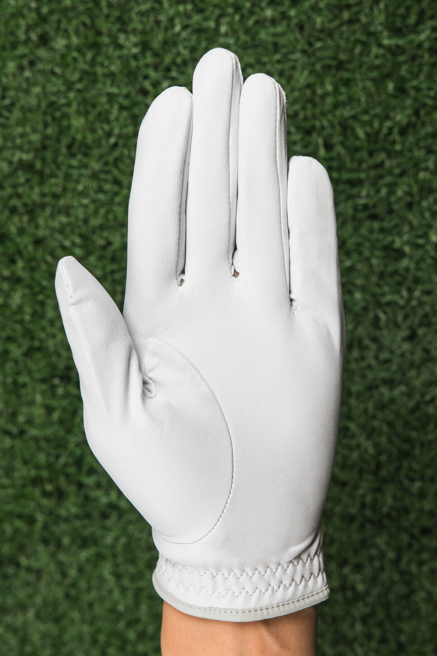 Gloves - Genuine Cabretta Leather Golf Gloves - Pearl White