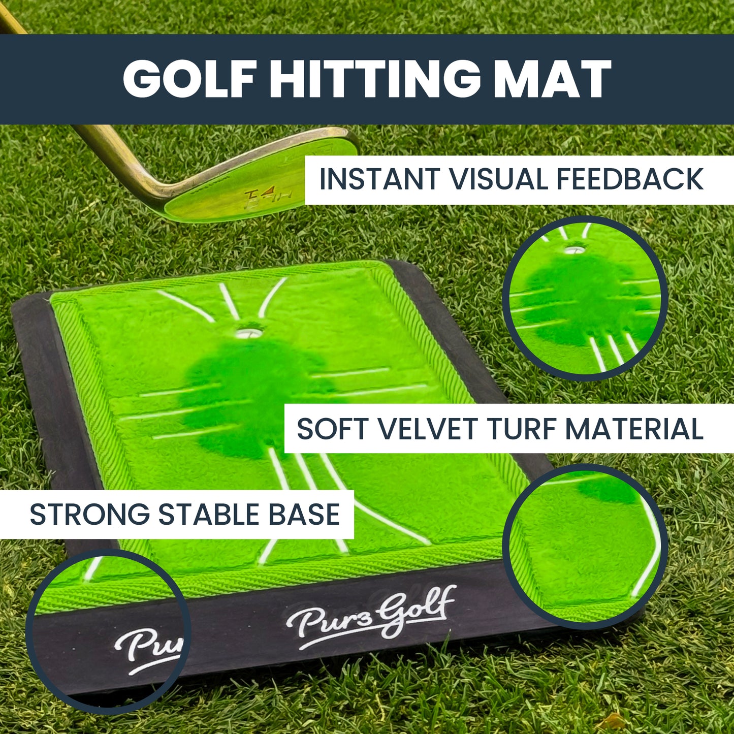 Divot Feedback Board | Practice Hitting Mat