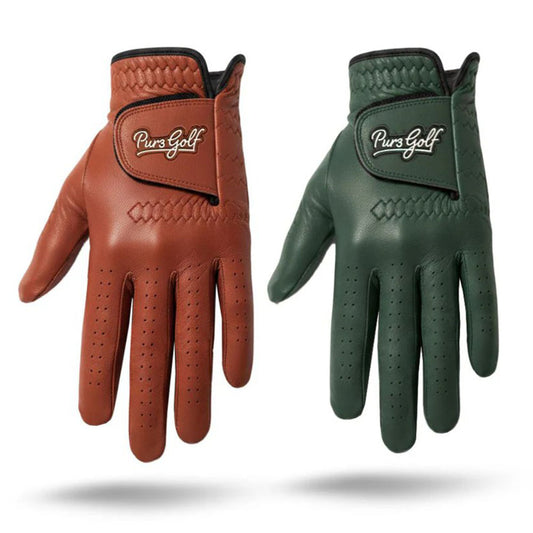 PUR3 Heritage - Premium Cabretta Leather - Green and Brown 2 Pack