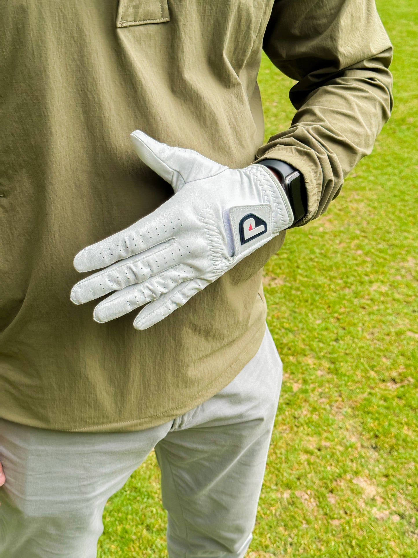 Gloves - Genuine Cabretta Leather Golf Gloves - Pearl White