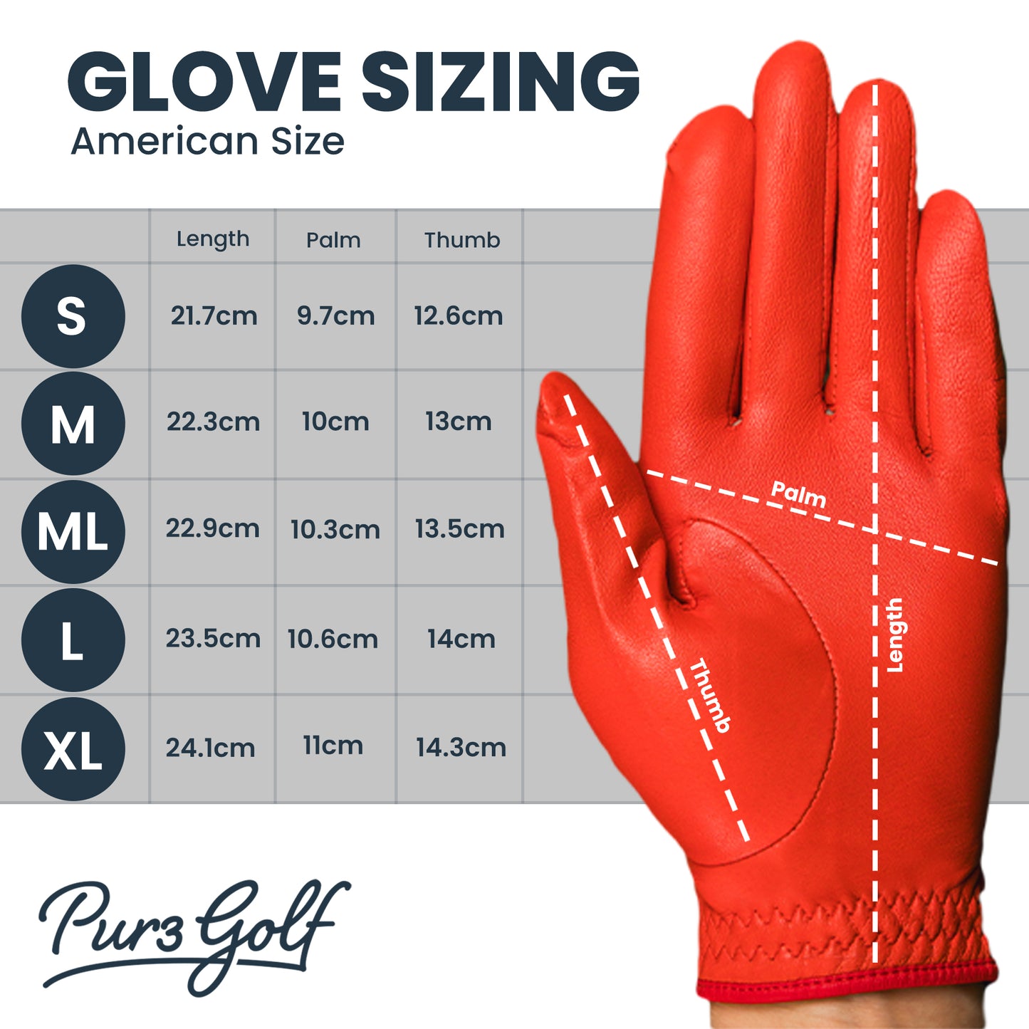 Gloves - Genuine Cabretta Leather Golf Gloves - Coral Red