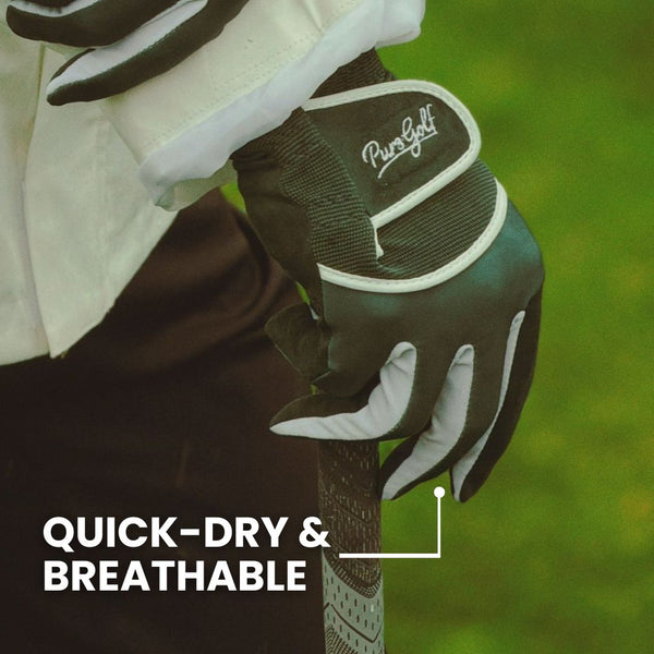 Rain Golf Gloves - Pair - Forest Green