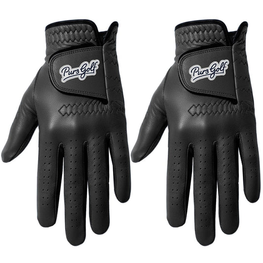 Men's 2 Pack Stealth Black Collection - Premium 0.45mm Cabretta