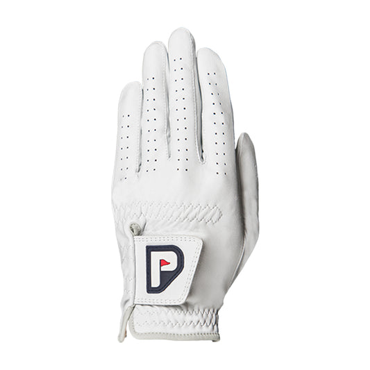 Gloves - Genuine Cabretta Leather Golf Gloves - Pearl White