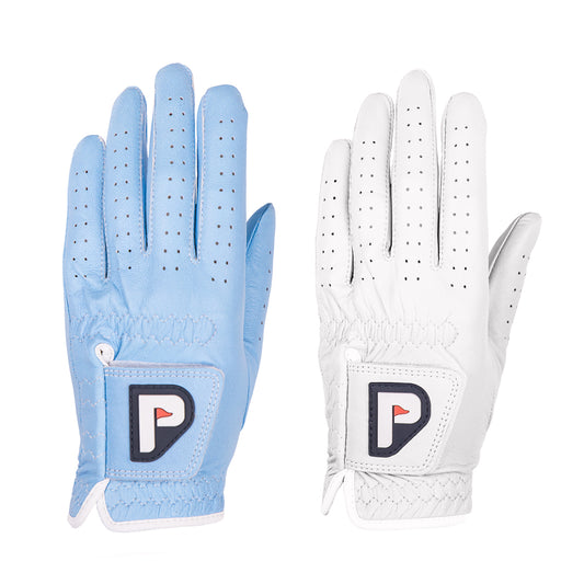 blue-and-white-Cabretta-Leather-Gloves