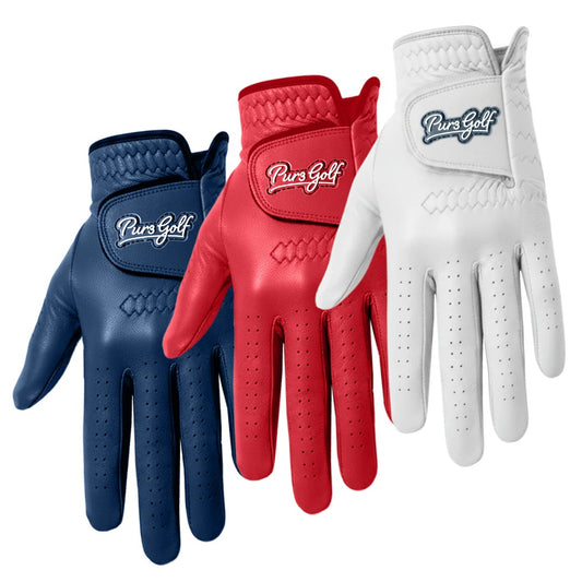 Premium Cabretta Clubhouse Collection 3 Pack – Red, White & Blue
